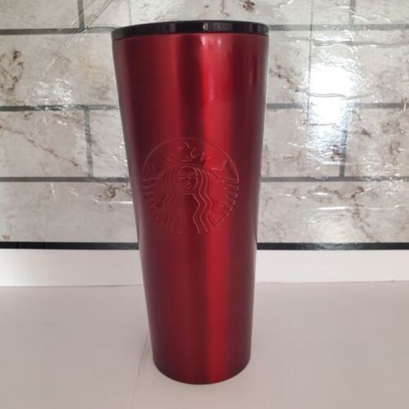 Starbucks Rare 24oz Venti  Red Jafar Stainless Steel Tumbler HTF 2018 - Picture 2 of 8